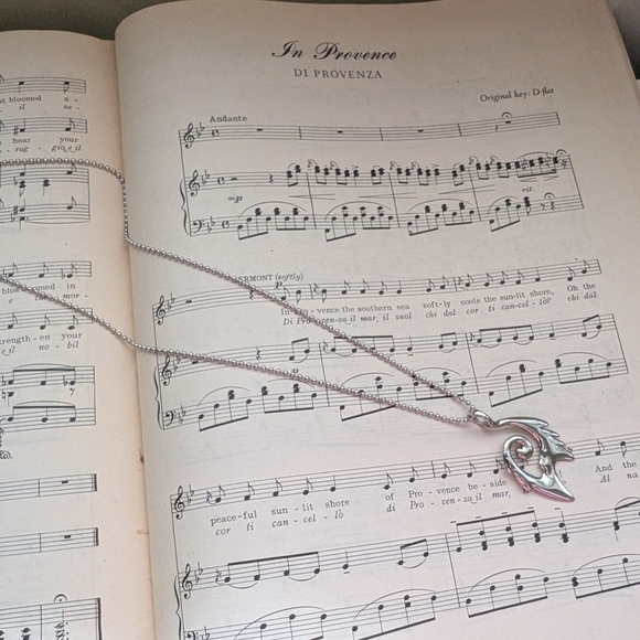 Tribal Silver Pendant Necklace - Picture 2 of 7